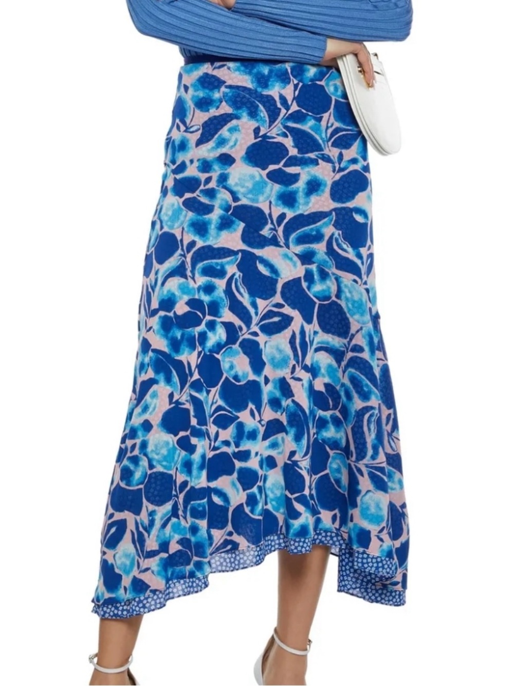 Diane Von Furstenberg DVF Ezlyn Reversible Midi Skirt